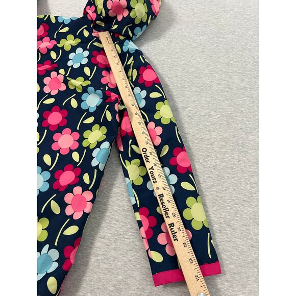 Gymboree Retro Floral Rain Wind Jacket - Girls Medium - Picture 9 of 11